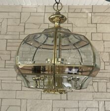 Lustre à huit branches verre biseauté 