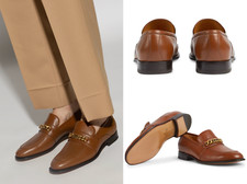 GUCCI Chaîne Slip-On En Cuir