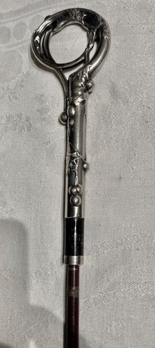 Pommeau canne argent - de,