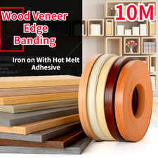 10M PVC Adhésif Placage Bord Bandes Rouleau à Repasser Avec Chaud Fondu Adhésif