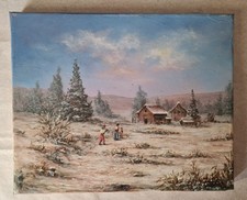 Tableau XXéme signé  Ec