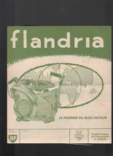 (motorcycle) old advertising papers: FLANDRIA engine block pioneer P46446)