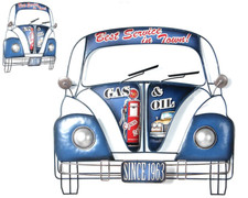 Décoration murale en métal et relief  WW Coccinelle 45 x 49 cm