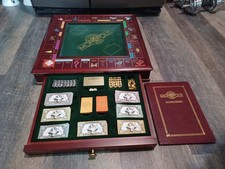 COMPLETE Vtg 1991 Franklin Mint Monopoly: The Collector's Edition Wood Board Set