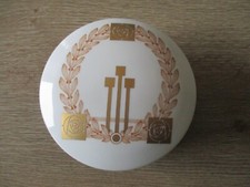 SMALL BLACK AND WHITE GLASS BOX GOLD DECOR VILLEROY & BOCH HEINRICH