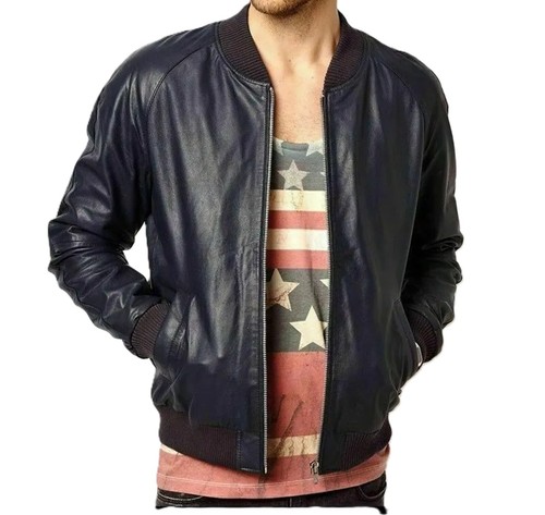 Blouson motard bombardier - de,