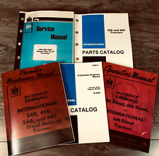 International Farmall 560 Diesel Tractor Service Operator Parts Manual Set