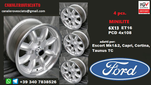 Jantes minilite pouces - jantes, 6j