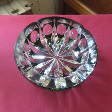 1 green crystal ashtray Saint Louis ambassador model Ø 14.8 cm