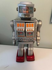Horikawa Tin Toy Silver robot Space Explorer 1960s Made in Japan