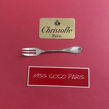 CHRISTOFLE FRANCE MARLY 16CM SILVER METAL CAKE FORK VERY NICE CONDITION;