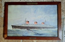 Chromolithographie Paquebot