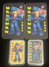 45th 1/1 45/50 Two 1oz .999 Silver Art Bar Trump MAGA MAN Don’t Tread On Me PEM