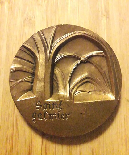 Médaille vierge pilier - vierge, au