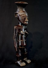 Art Africain Tribal Afrique Africa Premier - Ancienne Statue Mangbetu - 42 Cms