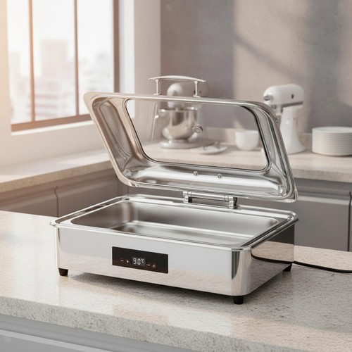 Chafing dish avec couvercle - , en