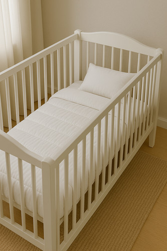 Couette blanche bébé coton - blanche,
