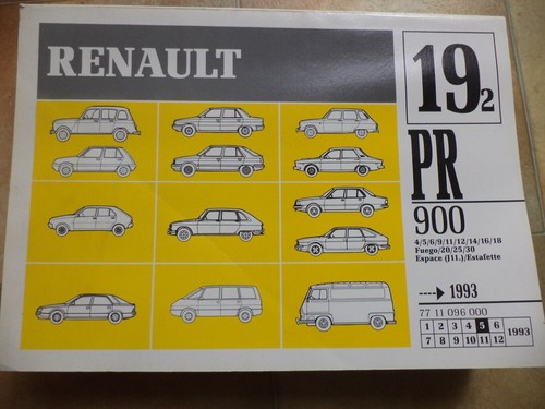 Rt86 catalogue pieces - n°rt86,