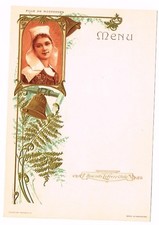ANCIEN MENU GAUFFRE BISCUITS