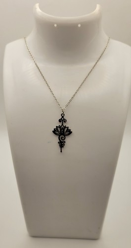 Collier fleur lotus dore - de,
