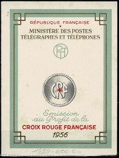 FRANCE 1956 Croix-rouge CARNET