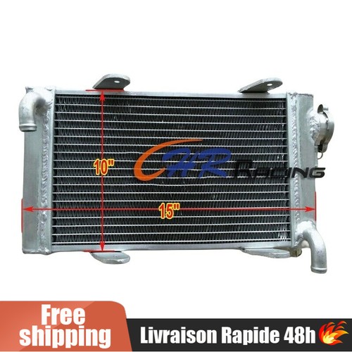 Aluminum radiator for kart - aluminum, go