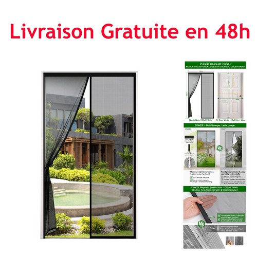 Moustiquaire porte 120x220cm - porte,