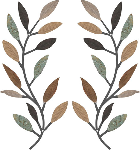 Pieces metal tree leaf - 2,