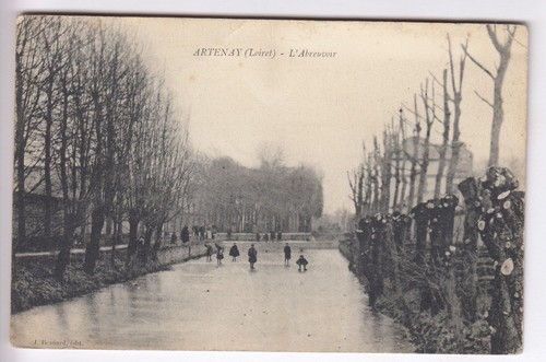 Cpa artenay abreuvoir - artenay,