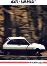Catalogue brochure Citroën Axel 1985 France