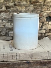 Antique French Terre de Fer Confiture Preserve Pot Jar