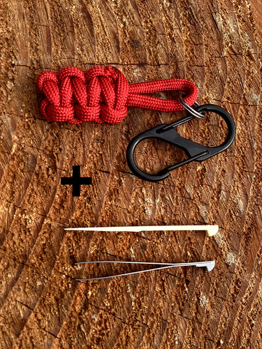 Porte clef mousqueton - porte, +
