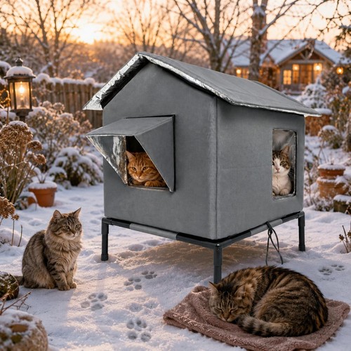 Maison chat extérieur - chat,