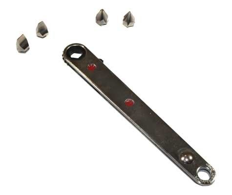 Clé ultra plate avec - , embouts