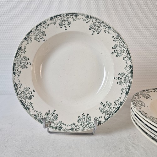 Assiettes creuses décor - creuses,