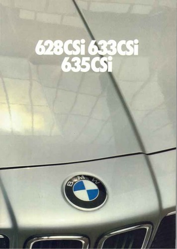 Catalogue brochure bmw 628 csi - catalogue,
