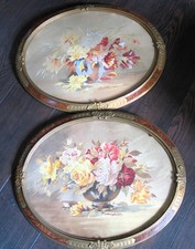 Paire d’aquarelles anciennes