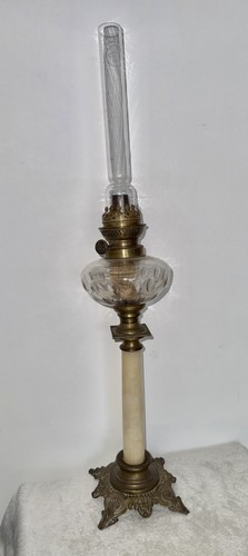Lampe pétrole bronze - lampe,