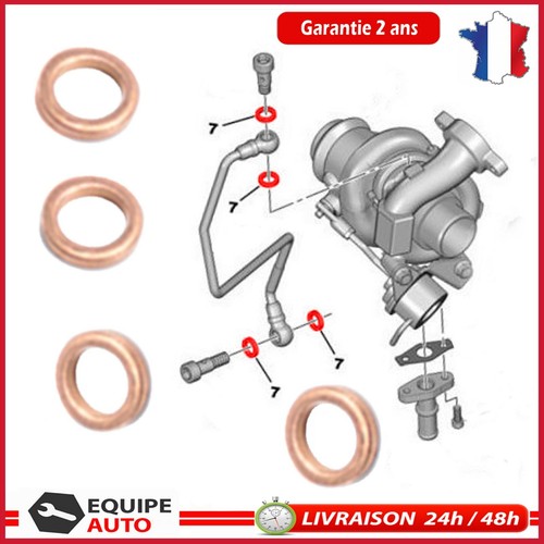 Joints tuyau graissage turbo - 4,
