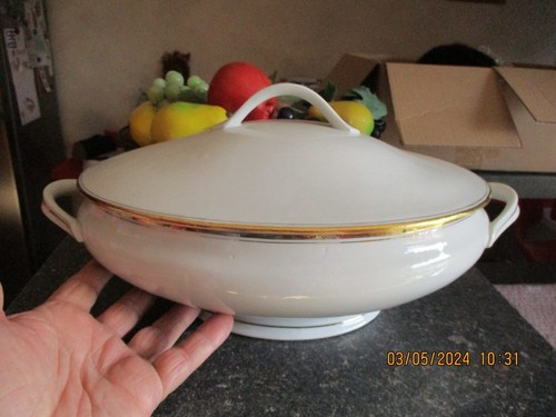 Ancienne soupière plat - soupière,
