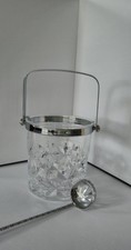 Cristal d’Arques Cut Crystal Ice Bucket - Diamond Design - 60s/70s