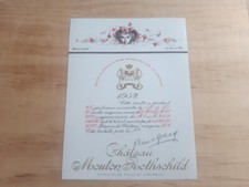 wine label Mouton Rothschild 1952 wine label specimen 75cl Léonor Fini