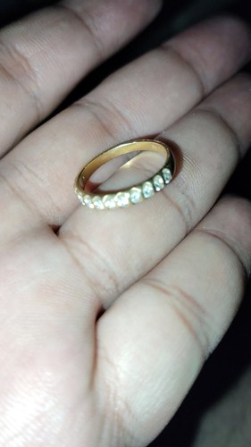 Bague diamants jaune 18 - or,