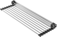 Égouttoir À Vaisselle De Comptoir Pour Évier | Pliable | Acier Inoxydable