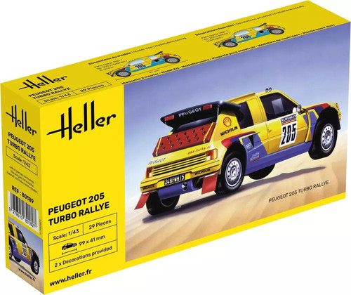 Heller peugeot 205 - heller, turbo