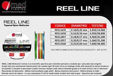 MONOFILAMENT TAPERED FISHING REEL LINE MULTICOLOR 260 MT MED FISHING SURF CASTING WIRE