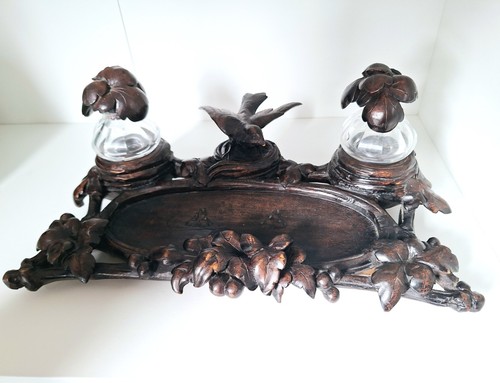 Encrier double oiseau - double,
