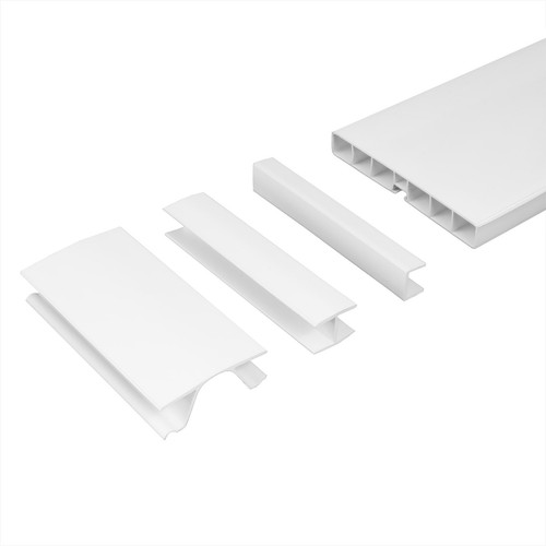 100mm blanc plinthe de - 1,5m,