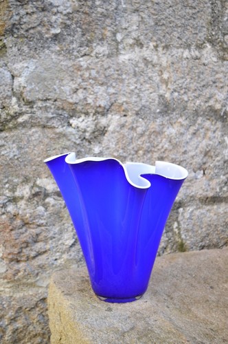 Vase mouchoir style venini - mouchoir,