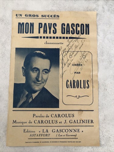 Ancienne partition musique - ancienne,